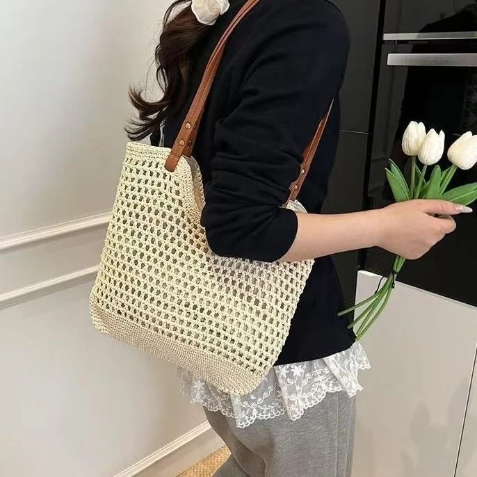 Luftige Makramee-Strandtasche Skanto