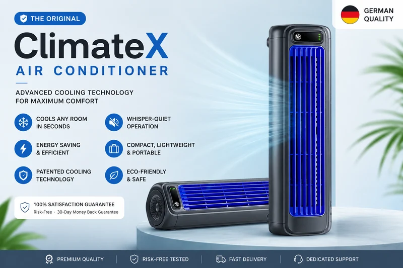 ClimateX Klimaanlage – Das Original, bekannt aus den Medien | Skanto