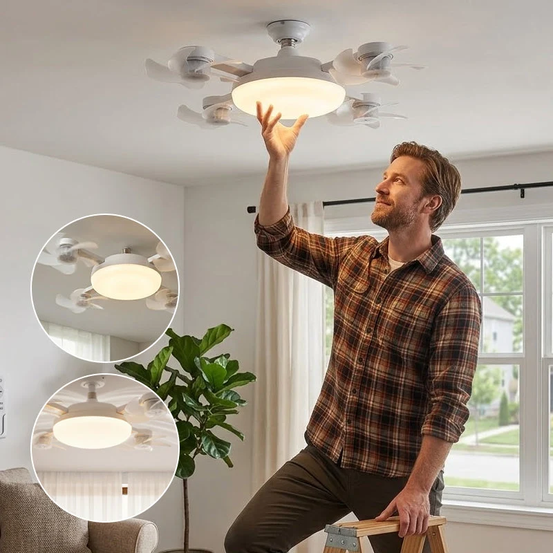 Deckenventilator-Glühbirne mit Fernbedienung | Skanto