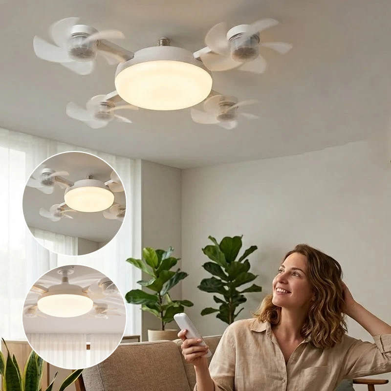 Deckenventilator-Glühbirne mit Fernbedienung | Skanto