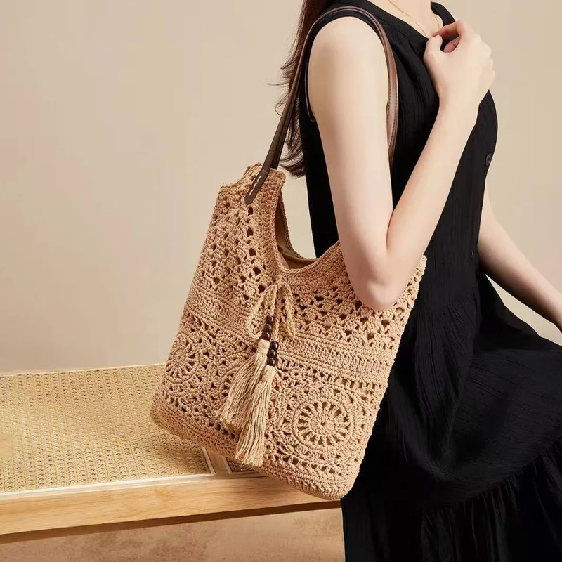 Handgemachte Makramee Strandtasche Skanto