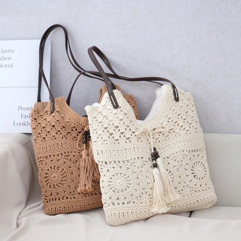 Handgemachte Makramee Strandtasche Skanto