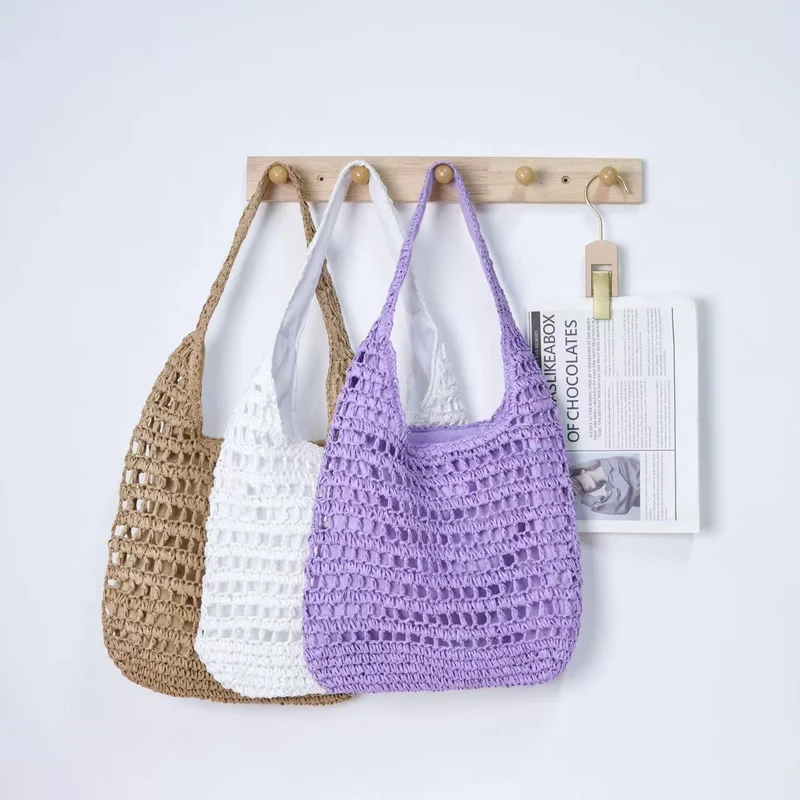 Handgemachte Makramee Shopper-Tasche Skanto