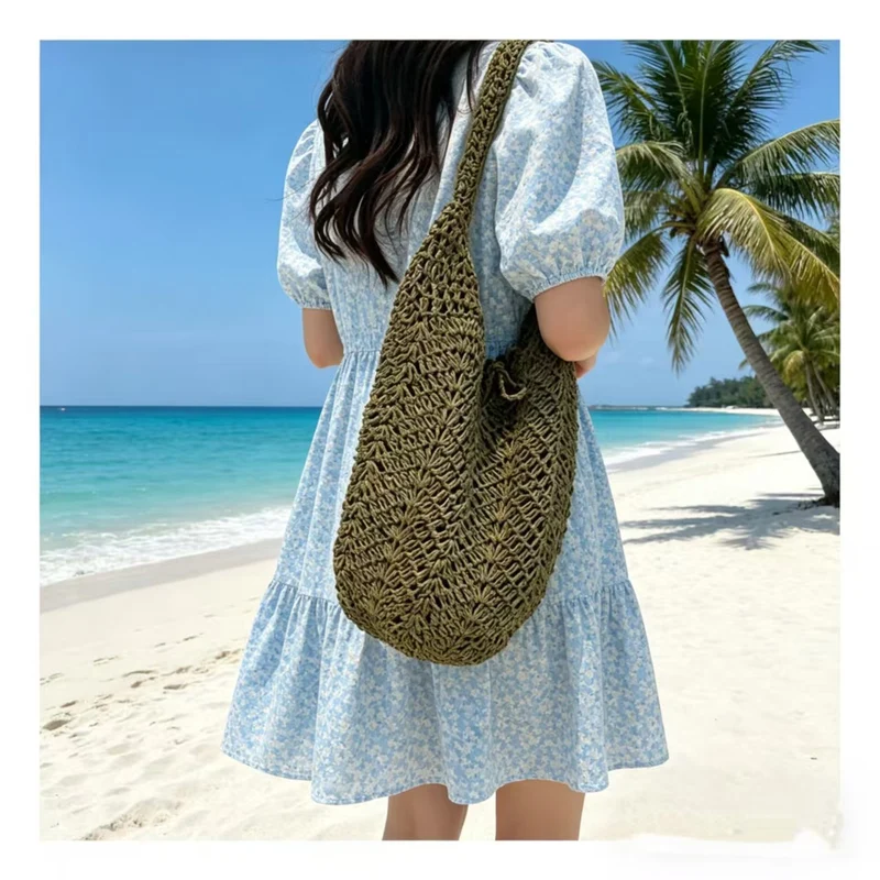 Handgemachte Makramee Shopper-Tasche Skanto