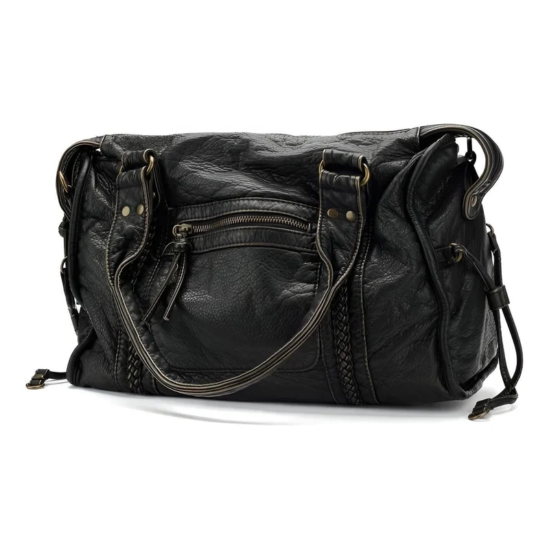 Schultertasche aus echtem Leder – Hochwertig & Elegant | Perfekt für Alltag & Büro | Skanto
