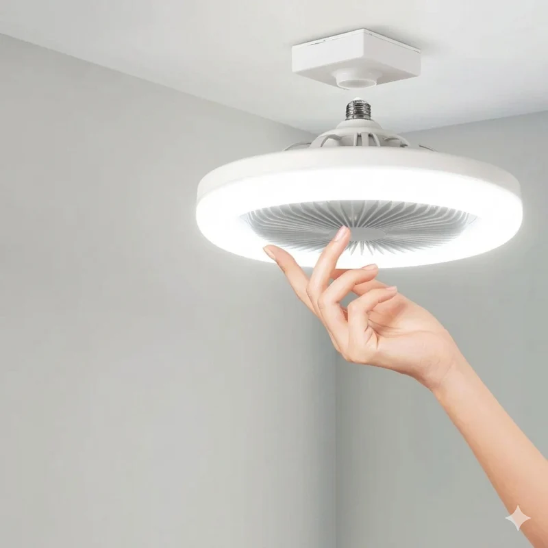 LED-Deckenventilator zur Schraubmontage – kein Elektriker erforderlich, inklusive Fernbedienung | Skanto