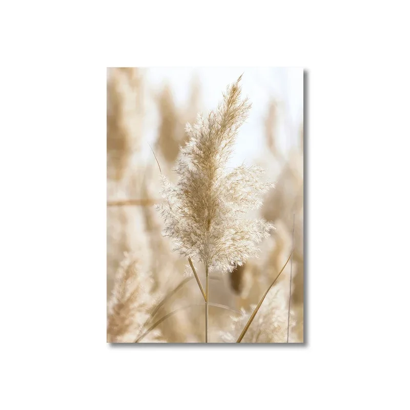 Beruhigende Seegras Strand Küstenlandschaft Wandkunst Fine Art Leinwanddruck Skandinavische Bilder der Gelassenheit für inspirierende Wohnzimmer Deko | Skanto