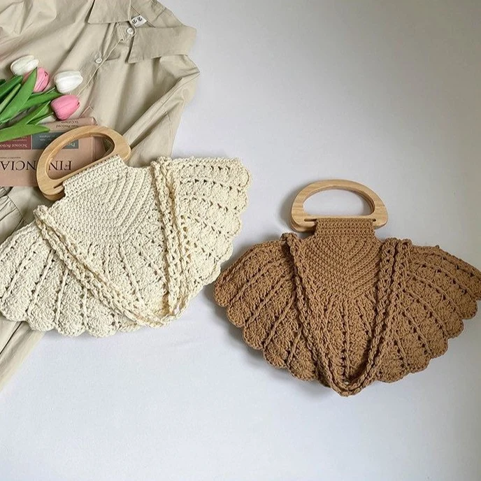 Handtasche mit Holzgriff Skanto
