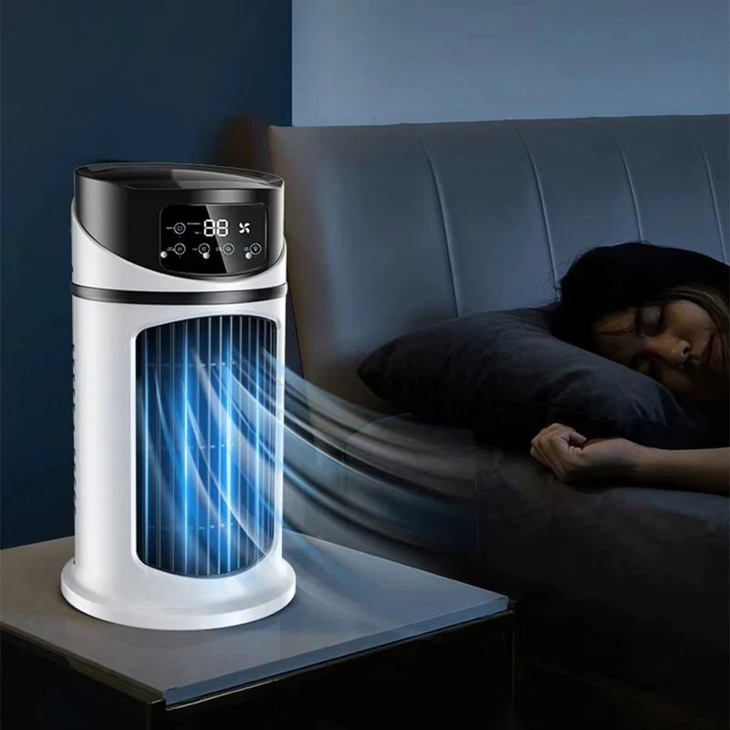 Tragbarer Luftkühler-Ventilator mit Luftbefeuchter und Staubfilter – USB-betriebene Mini-Klimaanlage für Zuhause und Büro | Skanto
