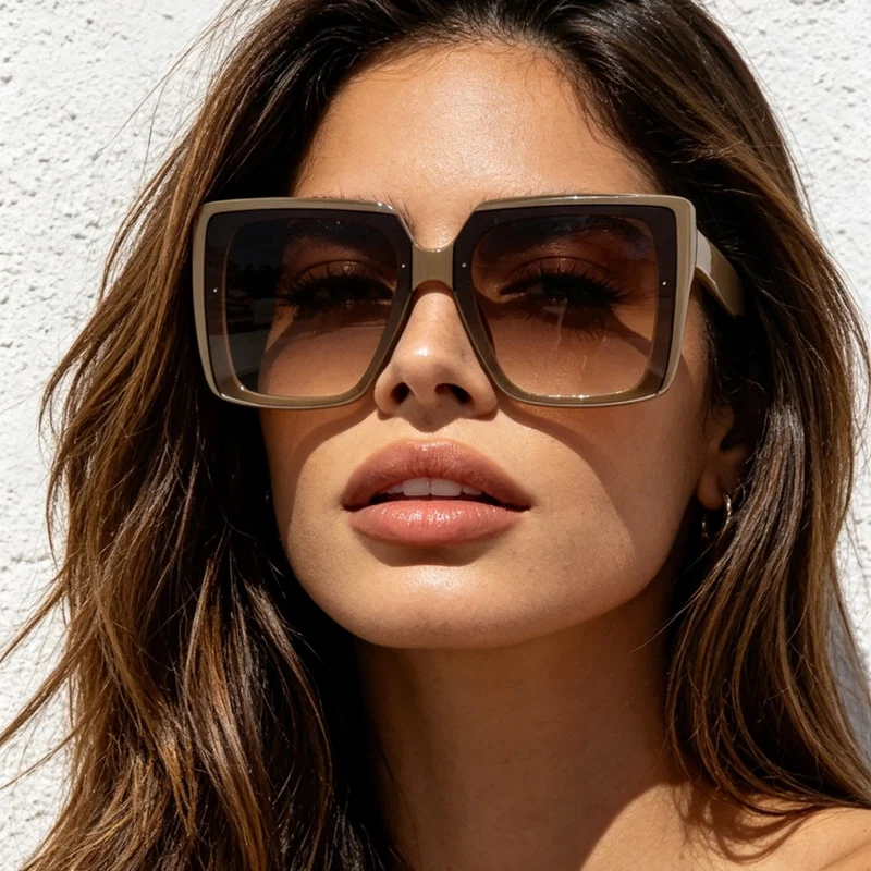 Oversize-Sonnenbrille für Damen im trendigen quadratischen Design Skanto