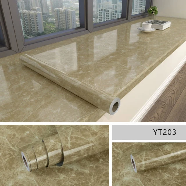 Marmor-Effekt selbstklebende wasserdichte Tapete | Skanto