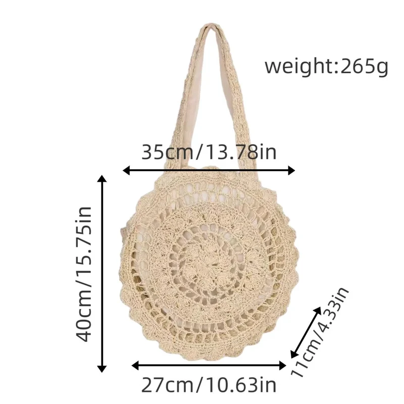Gehäkelte Tasche im nostalgischen Design Skanto
