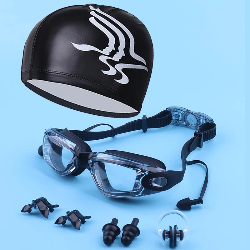 Profi-Schwimmset mit Hochleistungsbrille und Sicherheits-Ohrstöpseln Skanto