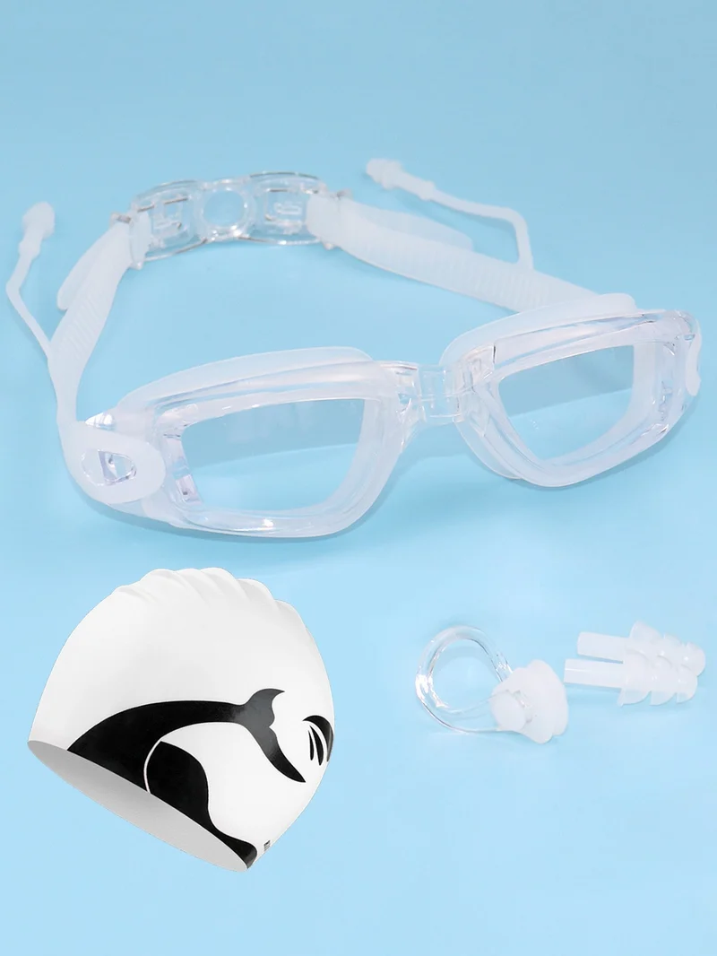 Professionelle Schwimmbrille mit individuell verstellbarem Kopfband Skanto