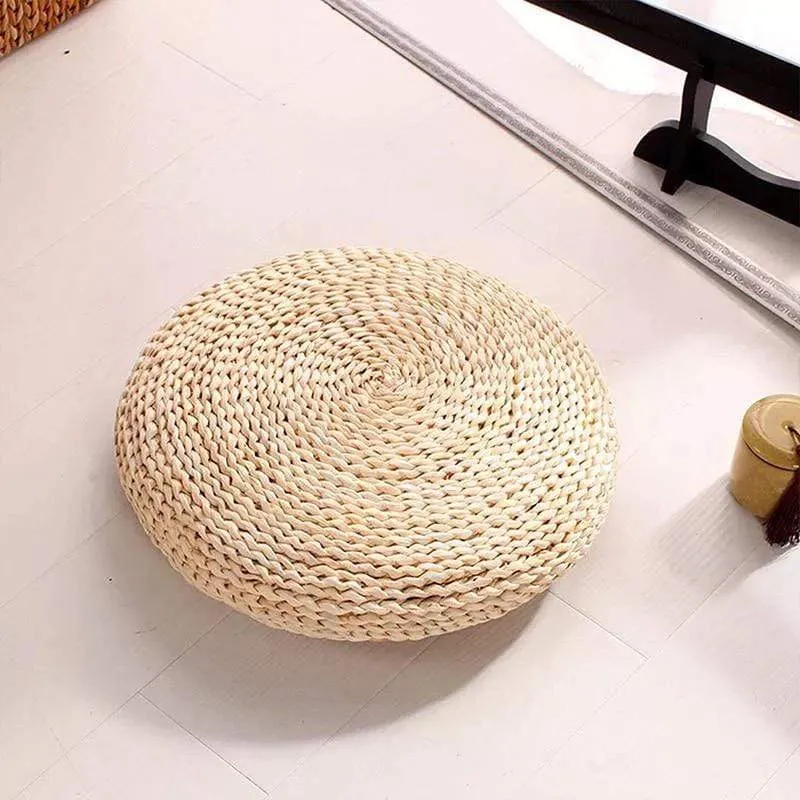 Natürliches Tatami Stroh-Sitzkissen Skanto