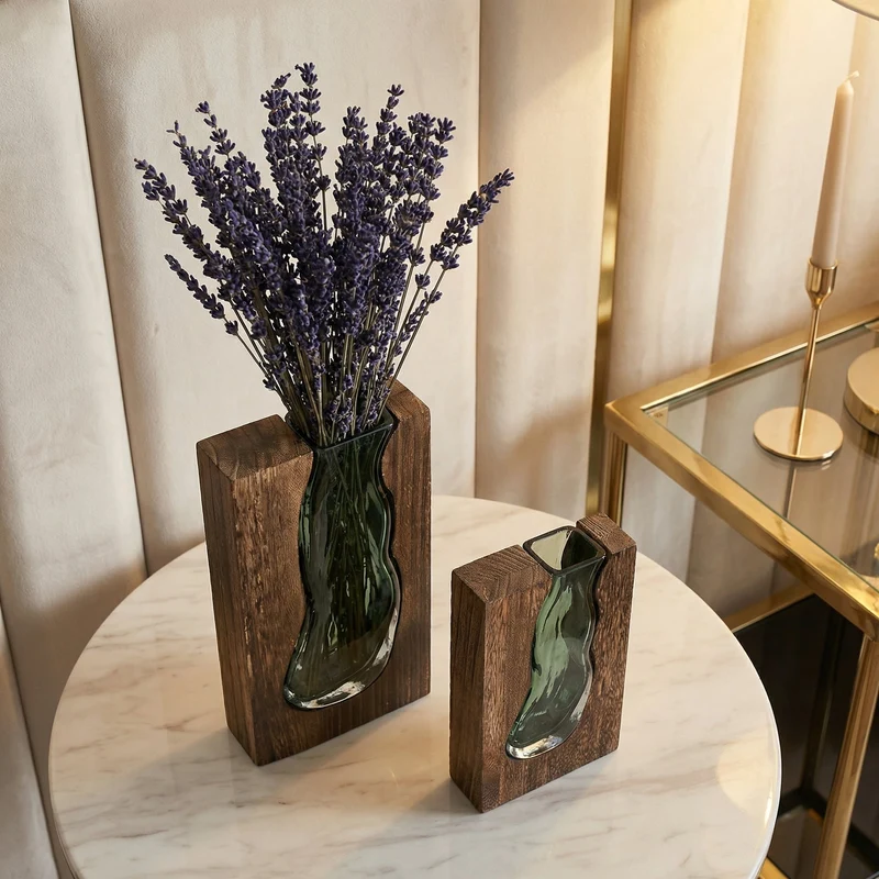 Nordische Vase mit Naturkante Skanto