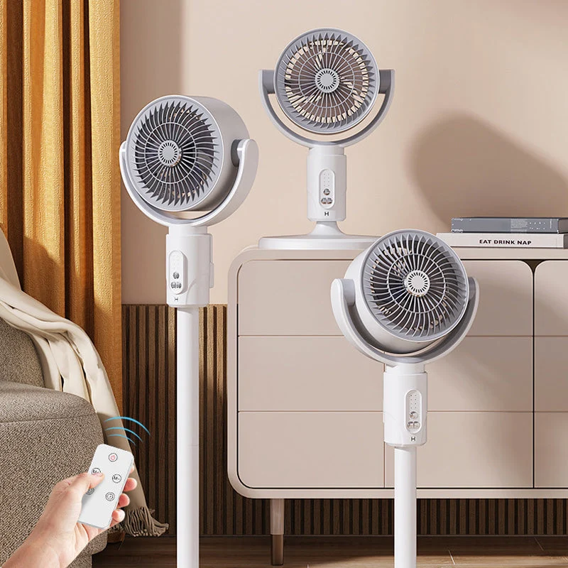 Skanto Motor Standventilator, 20dB sehr leiser Ventilator, 30m Wurfweite, 2465m³/h Luftvolumen, Ventilator mit Fernbedienung und Kühlung | Skanto