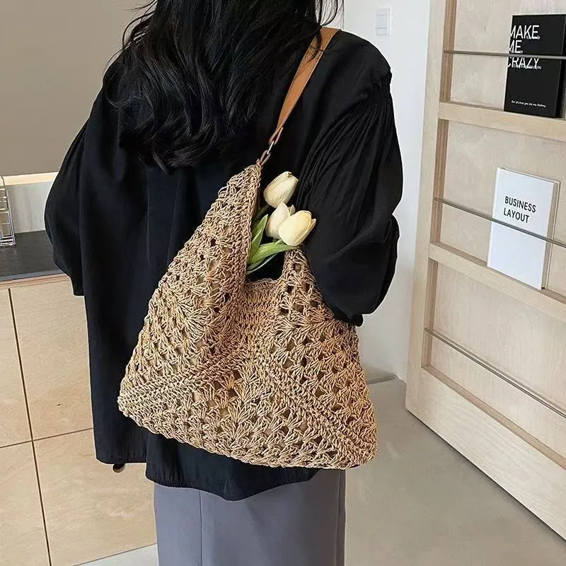 Großer handgeknüpfter Shopper Skanto