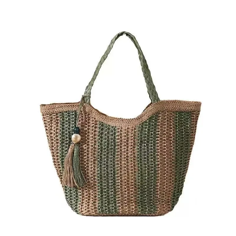 Großer handgeknüpfter Shopper Skanto