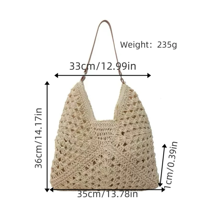 Großer handgeknüpfter Shopper Skanto