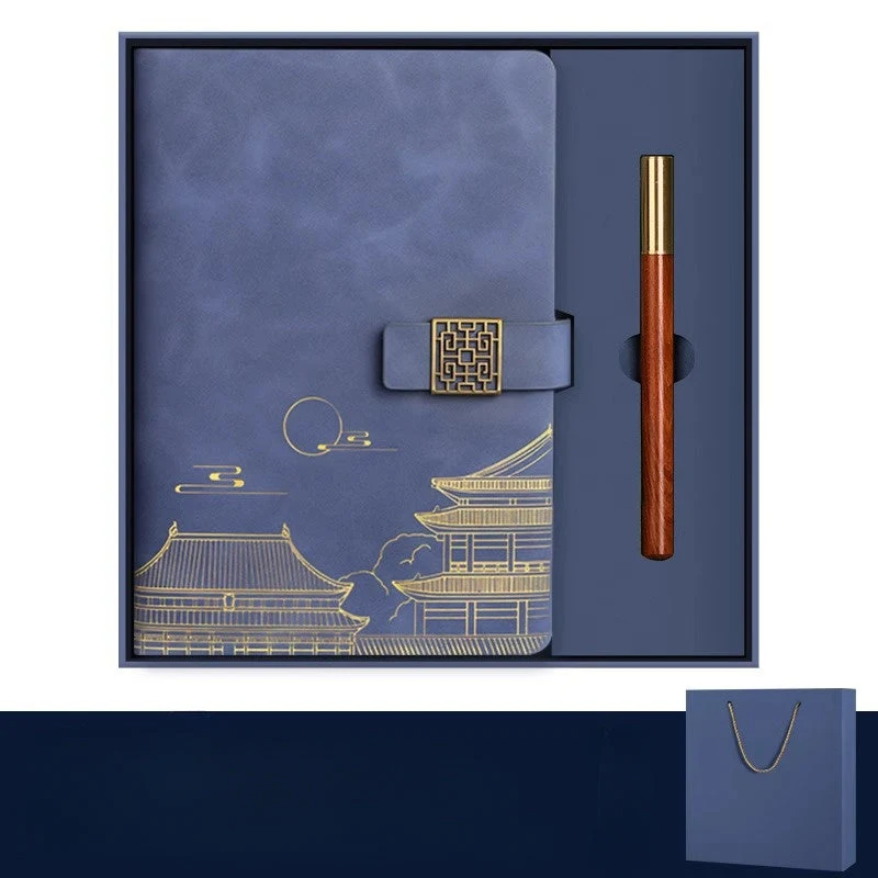 Imperia Luxe Geschenkset – Notizbuch, Thermosflasche und Stift in Geschenkbox | Skanto