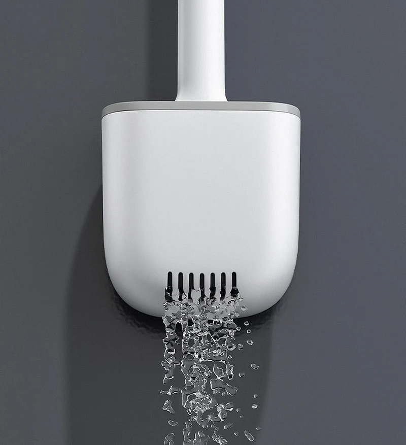 SiliClean – Antibakterielle Silikon-Wand-Toilettenbürste Skanto