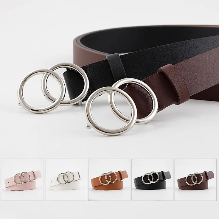 Skanto - Damen-Ledergürtel mit O-Ring-Schnalle