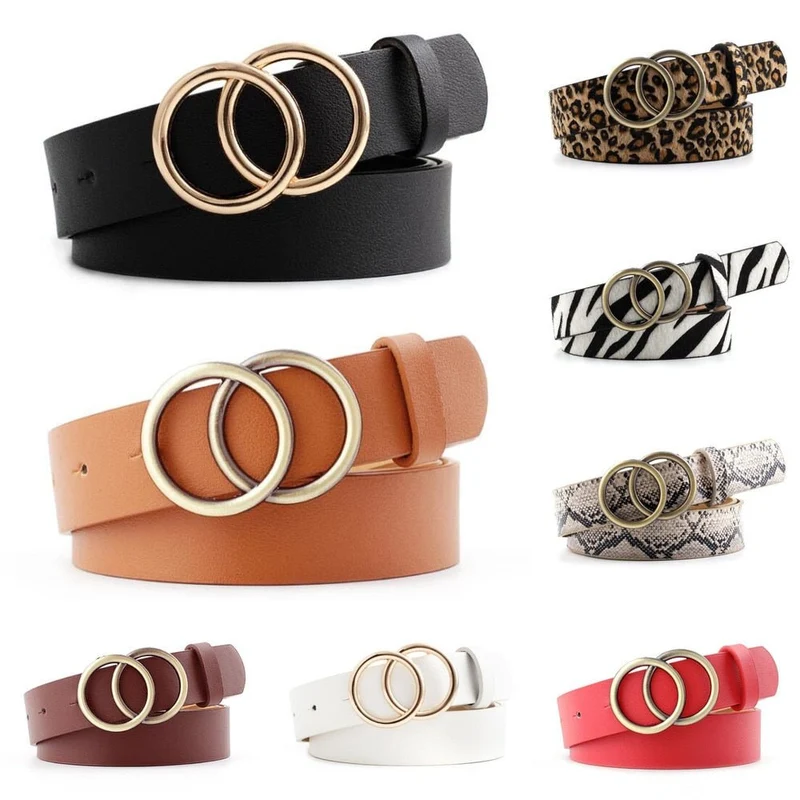 Skanto - Damen-Ledergürtel mit O-Ring-Schnalle