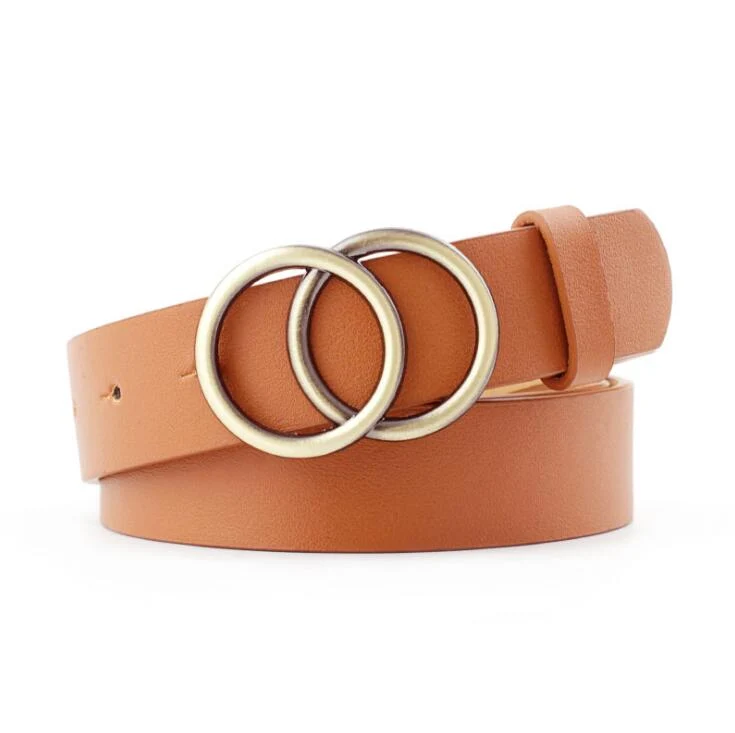 Skanto - Damen-Ledergürtel mit O-Ring-Schnalle