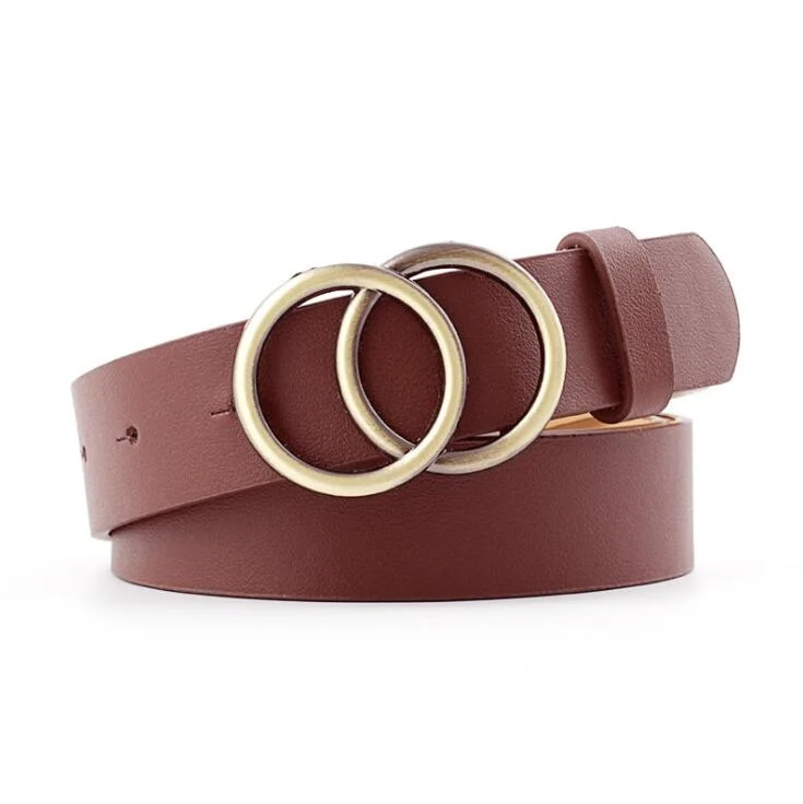 Skanto - Damen-Ledergürtel mit O-Ring-Schnalle