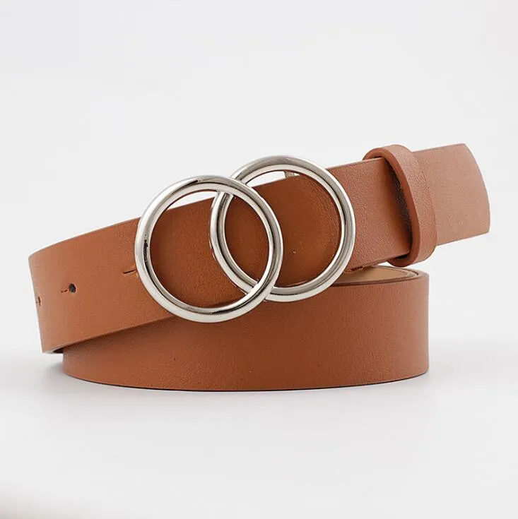 Skanto - Damen-Ledergürtel mit O-Ring-Schnalle
