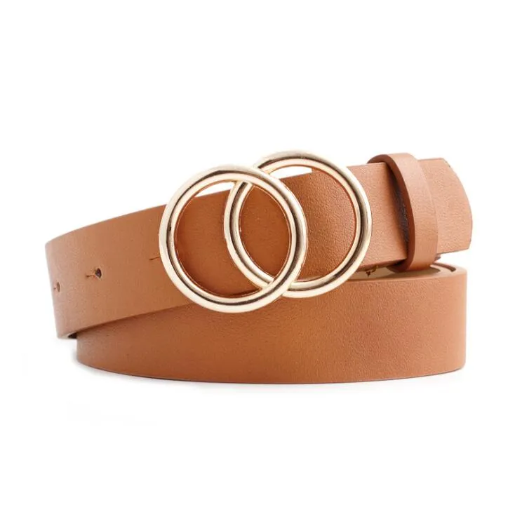 Skanto - Damen-Ledergürtel mit O-Ring-Schnalle