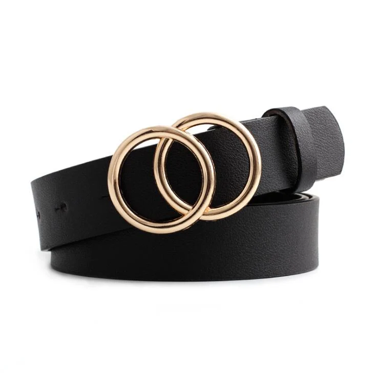 Skanto - Damen-Ledergürtel mit O-Ring-Schnalle