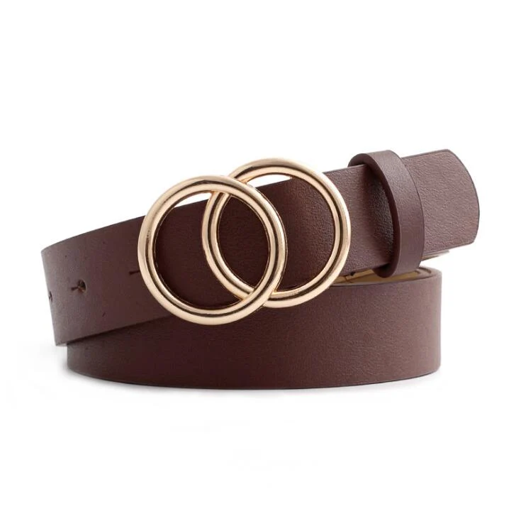 Skanto - Damen-Ledergürtel mit O-Ring-Schnalle