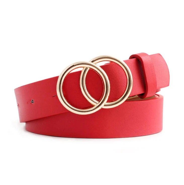 Skanto - Damen-Ledergürtel mit O-Ring-Schnalle