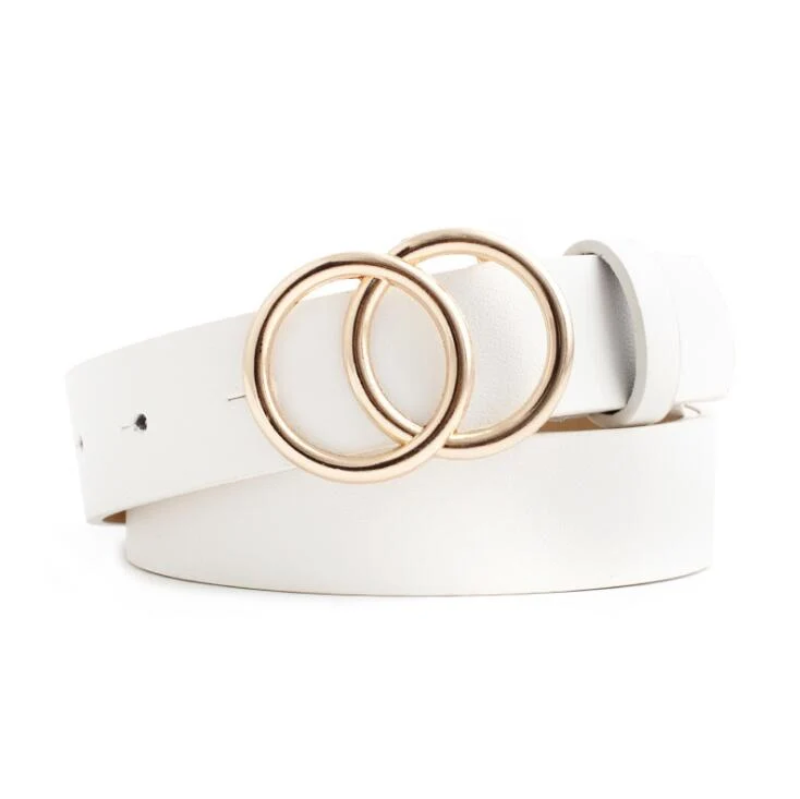 Skanto - Damen-Ledergürtel mit O-Ring-Schnalle