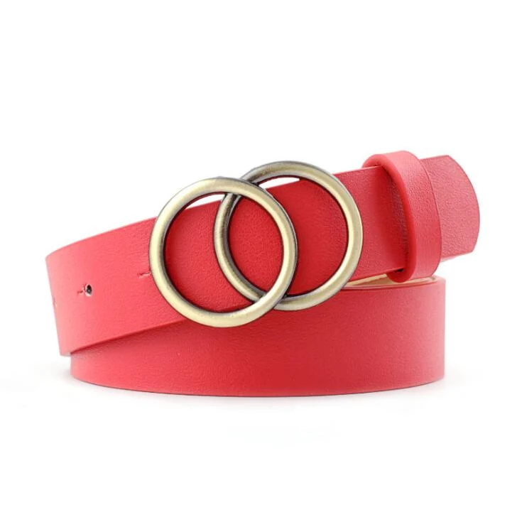 Skanto - Damen-Ledergürtel mit O-Ring-Schnalle