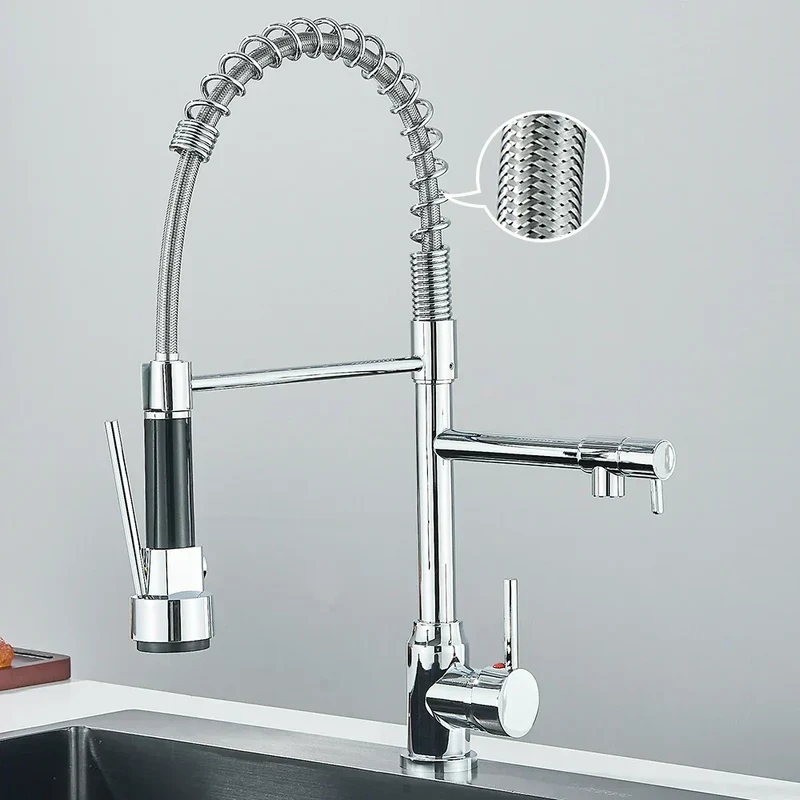 HydroFlex – Moderner Küchenarmatur mit Doppelsprühfunktion Skanto