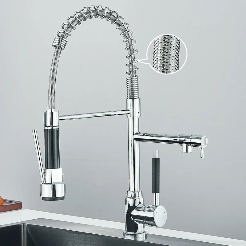 HydroFlex – Moderner Küchenarmatur mit Doppelsprühfunktion Skanto