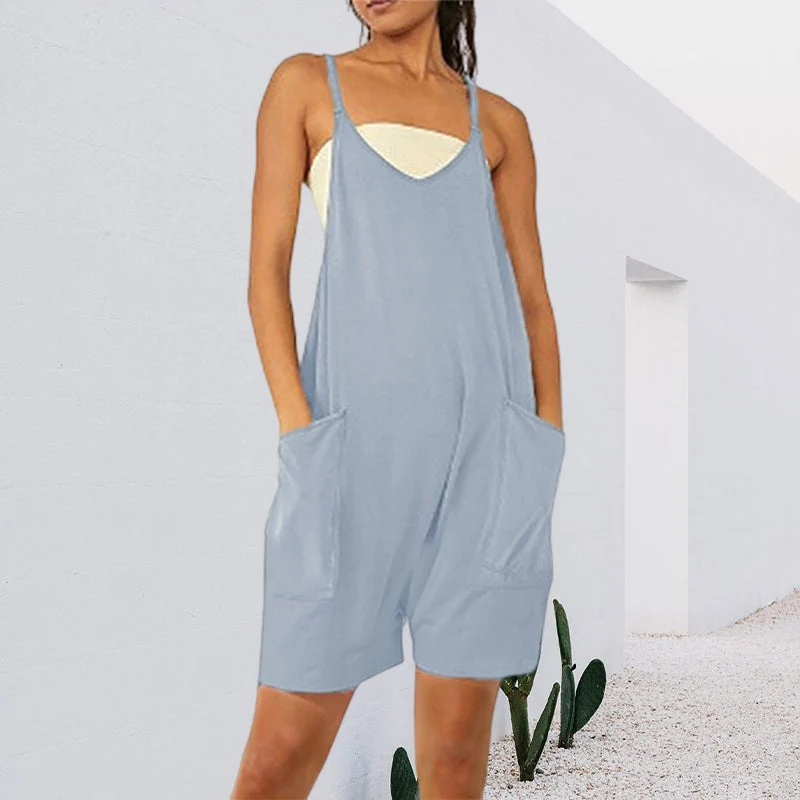 Ärmelloses Kleid mit Taschen | Skanto