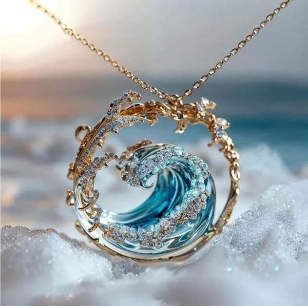 OceanSpirit Halskette – Elegante maritime Halskette in Gold/Silber Skanto