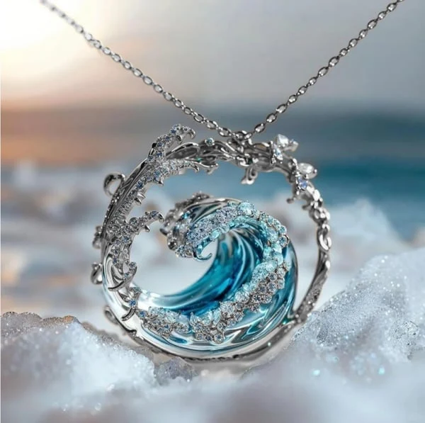 OceanSpirit Halskette – Elegante maritime Halskette in Gold/Silber Skanto