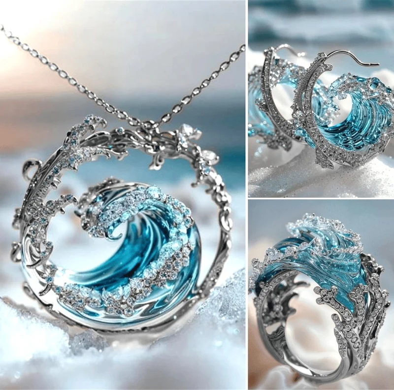 OceanSpirit Halskette – Elegante maritime Halskette in Gold/Silber Skanto