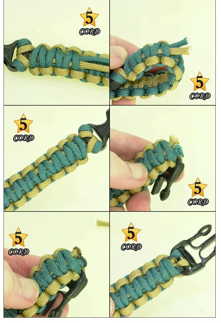 15-in-1 Survival Paracord Armband | Skanto