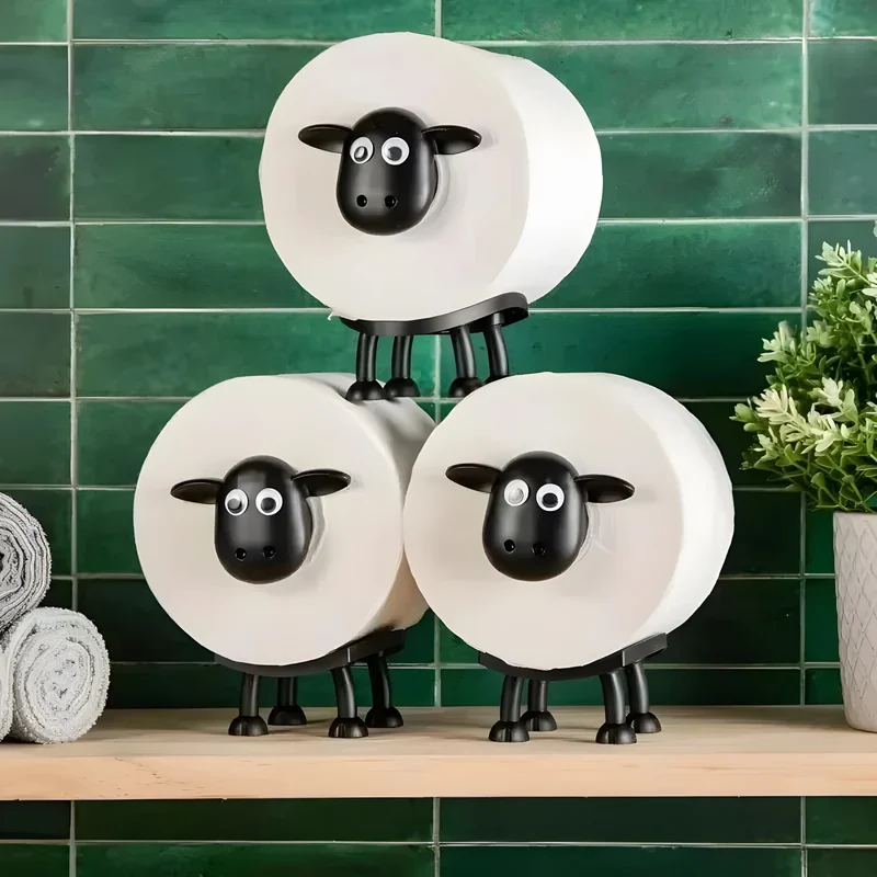 Toilettenpapierhalter kaufen – Originelle & lustige Badezimmer-Deko | Rutschfest, ideal für kleine Bäder