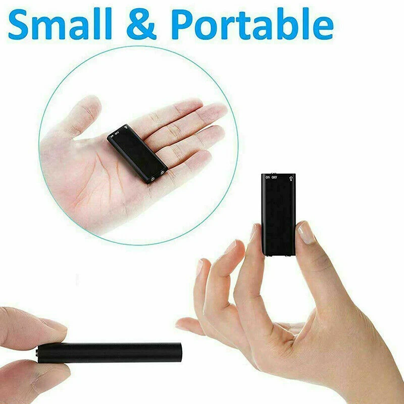 Skanto | Mini Diktiergerät – Mini Audio Recorder – Mini Aufnahmegerät – Kleinster versteckter Audio Recorder