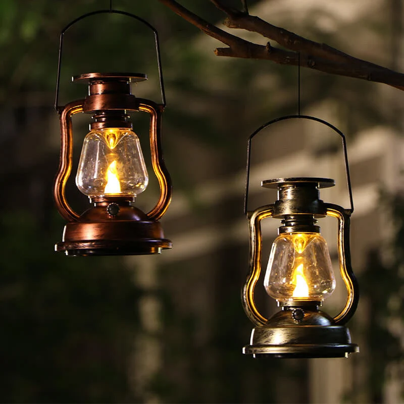 Skanto Solar Retro Kerosinlampe Pferdelampe LED Outdoor Garten Terrasse Dekoration Tragbares Flammen-Kerzenlicht | Skanto