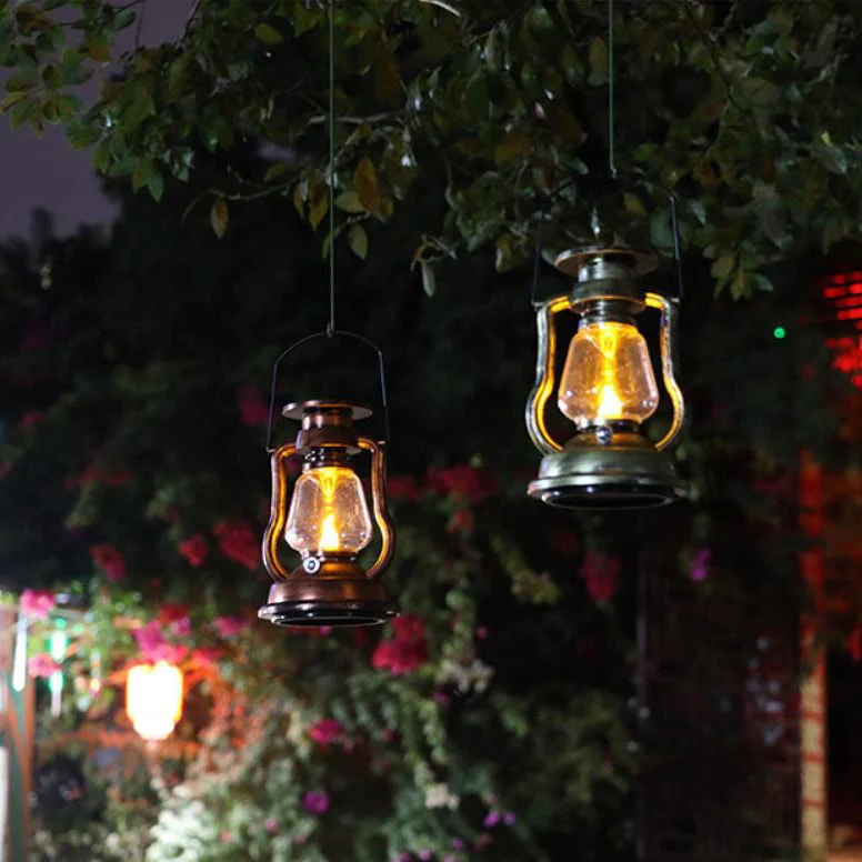 Skanto Solar Retro Kerosinlampe Pferdelampe LED Outdoor Garten Terrasse Dekoration Tragbares Flammen-Kerzenlicht | Skanto