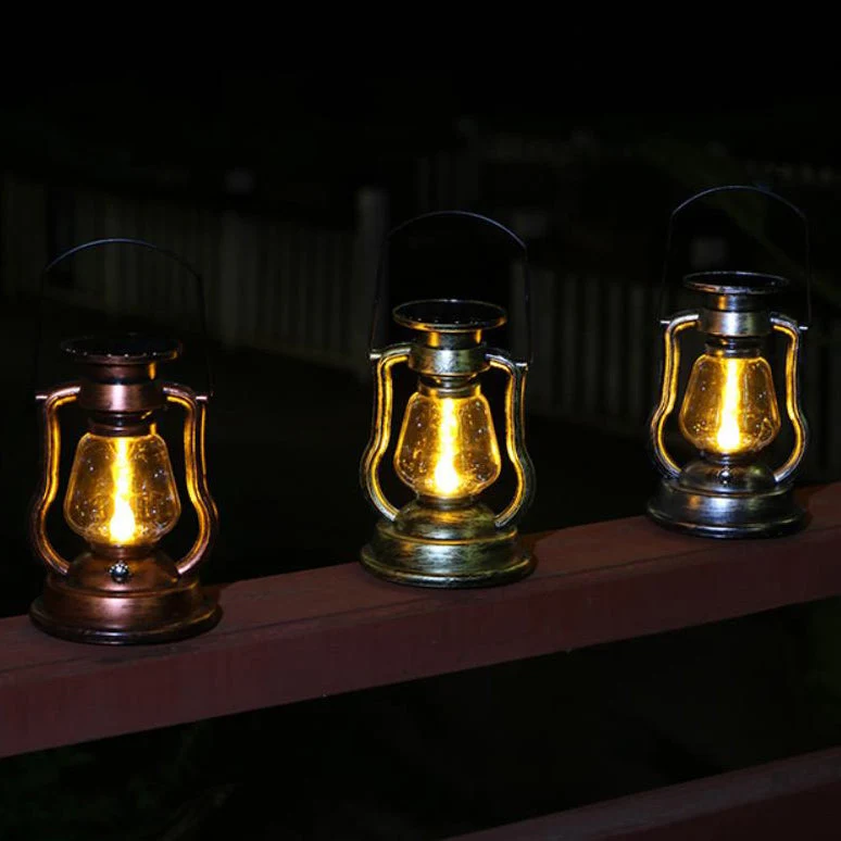 Skanto Solar Retro Kerosinlampe Pferdelampe LED Outdoor Garten Terrasse Dekoration Tragbares Flammen-Kerzenlicht | Skanto