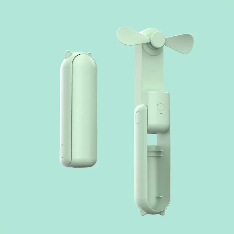 Neuer tragbarer Mini-Handventilator – Kreativ, dreistufig einstellbar, einfarbig, USB-wiederaufladbarer kleiner Ventilator | Skanto